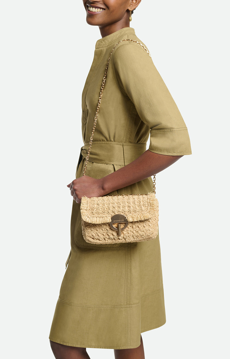 Raphia Moon handbag