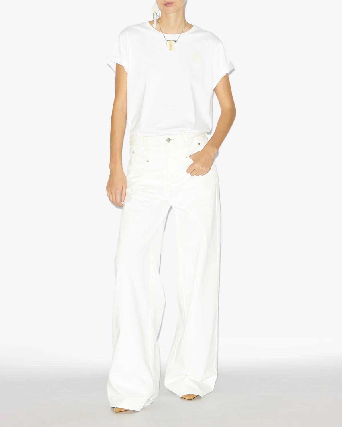 Lemony pants, white