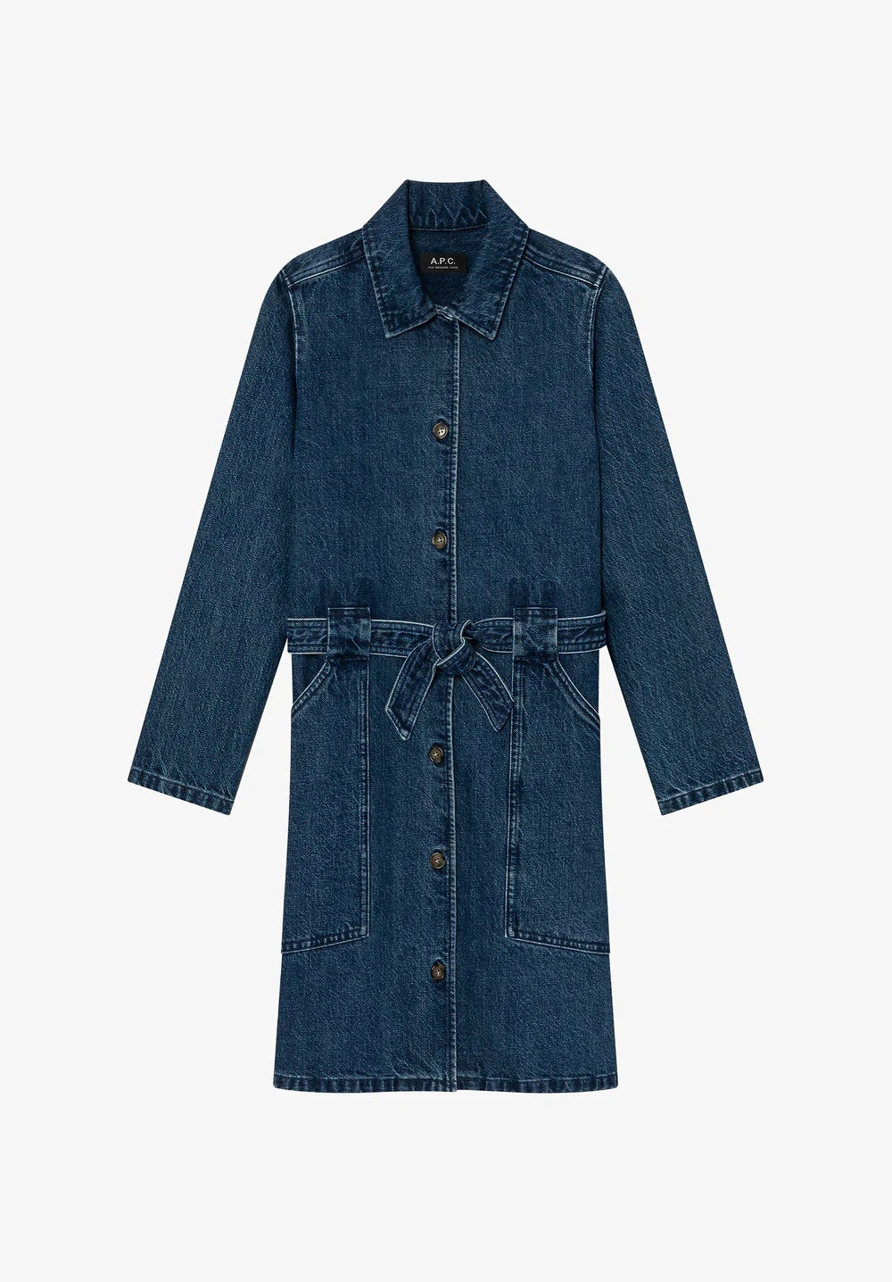 Winter denim dress
