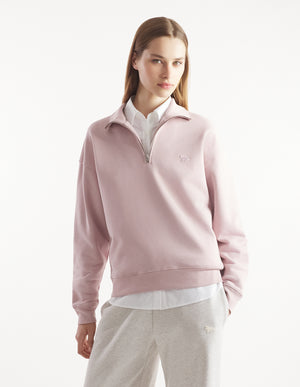 Baby fox half zip sweatshirt, Snapdragon
