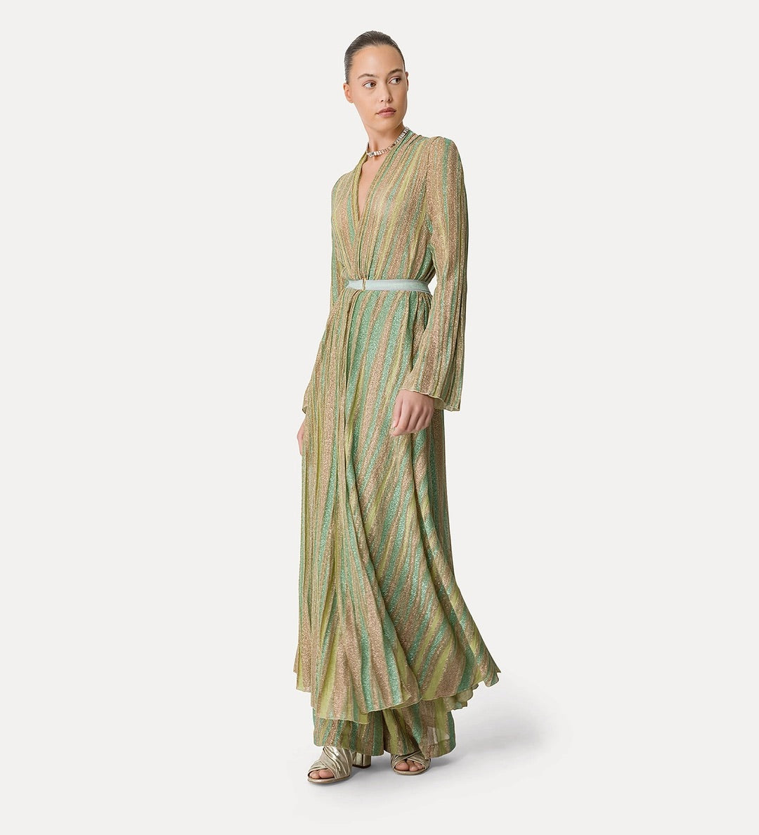 dress in lurex-shot jersey