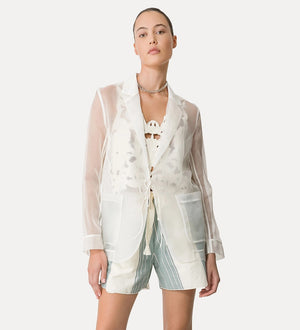 chic organza silk jacket