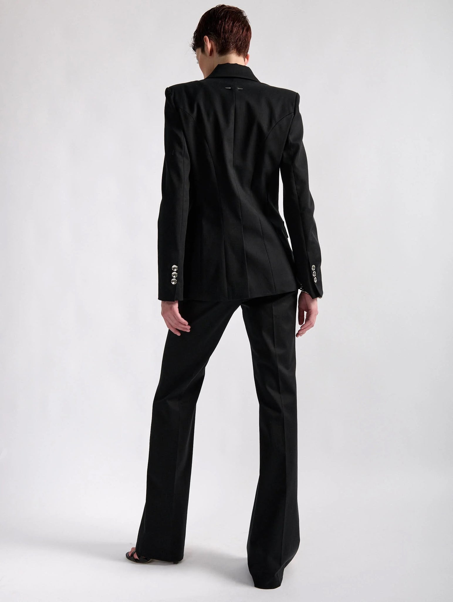 Black blazer cotton blend