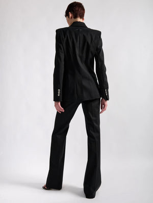 Black blazer cotton blend