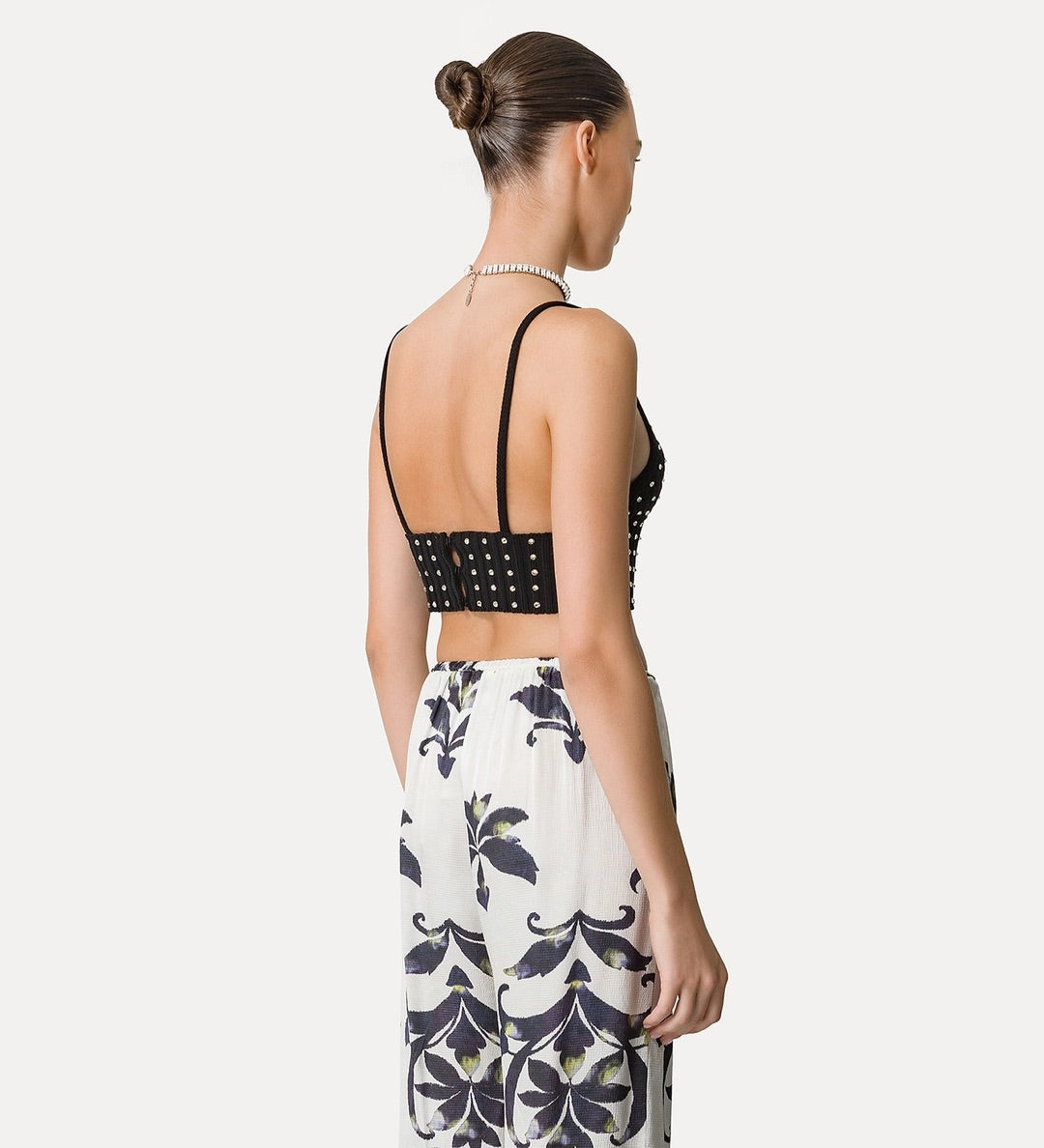bralette w crystal embellishment, black