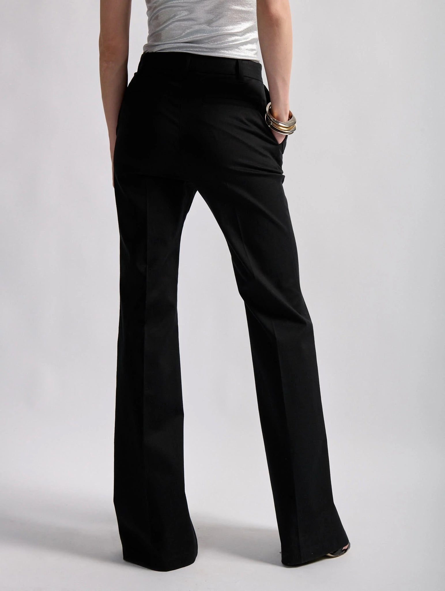 Black trousers cotton blend