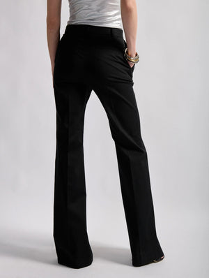 Black trousers cotton blend