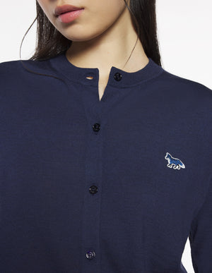 Baby fox reg cardigan, deep navy