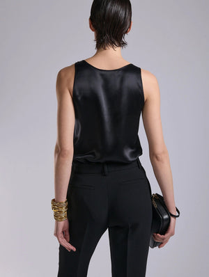 Black silk cami, BB