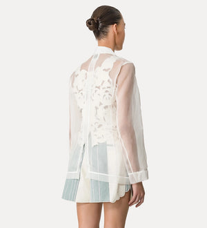 chic organza silk jacket