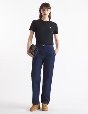 Fox head patch t-shirt, black