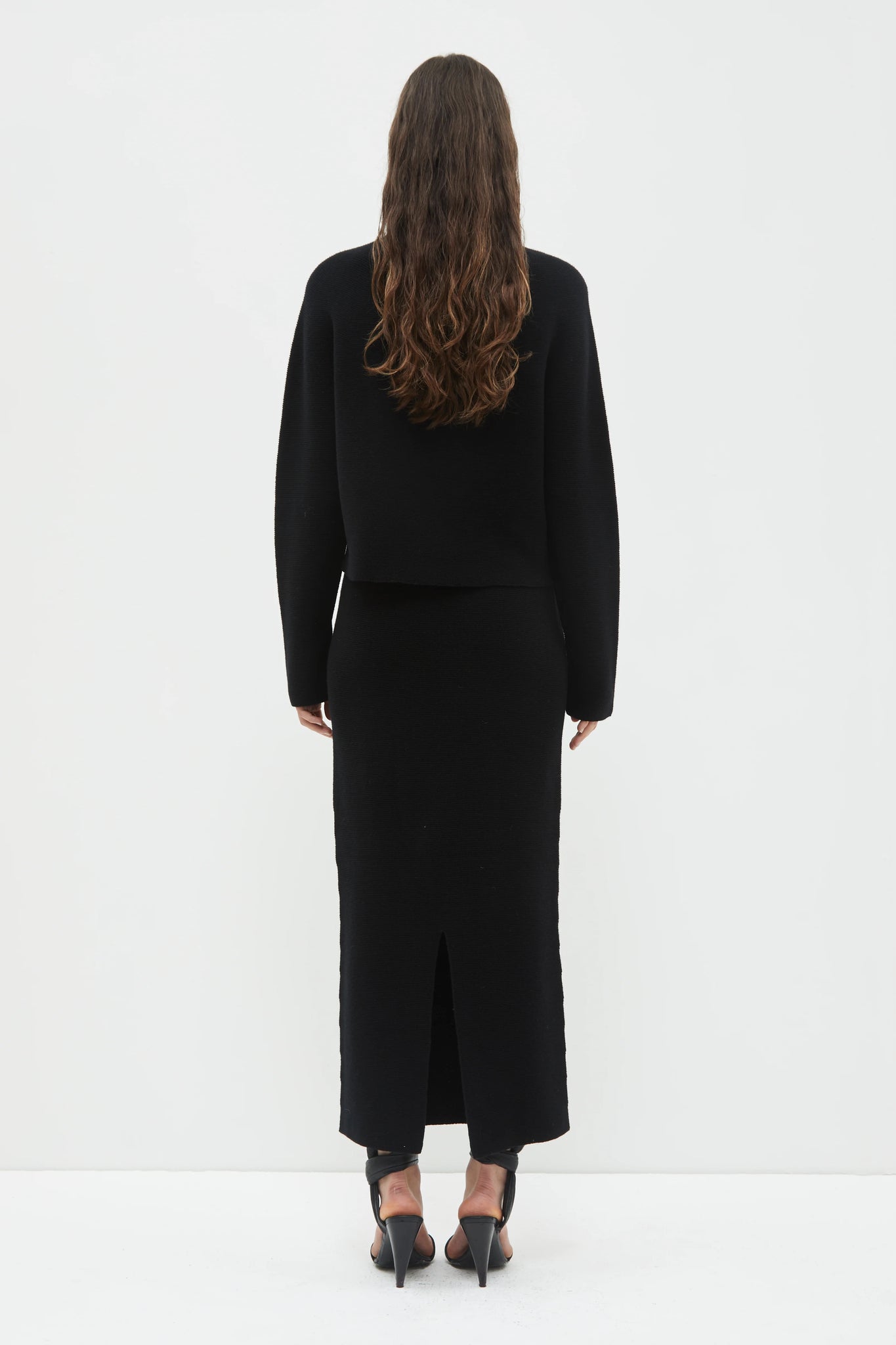 Kenar knit skirt, Black