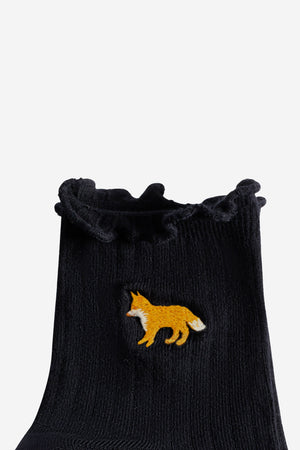 Baby fox socks, Black
