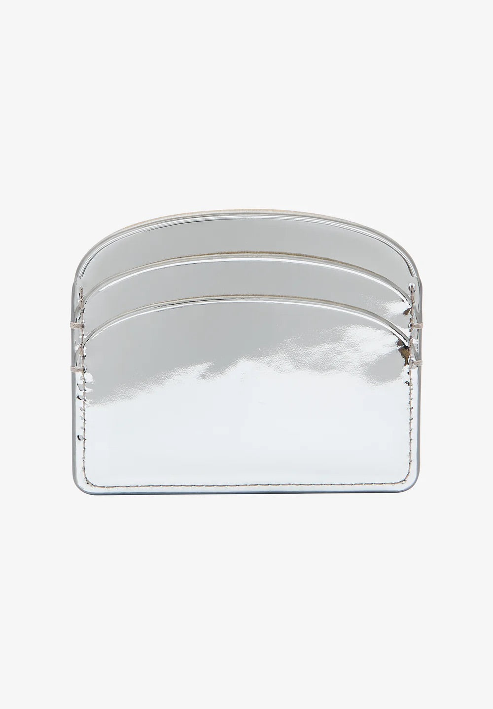 Silver  Demi Lune Card  Holder