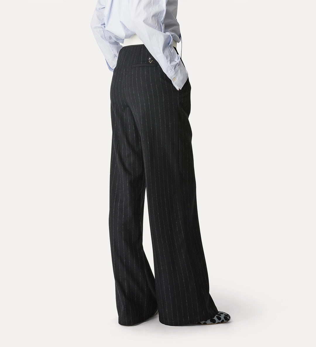 pinstripe sartorial pants