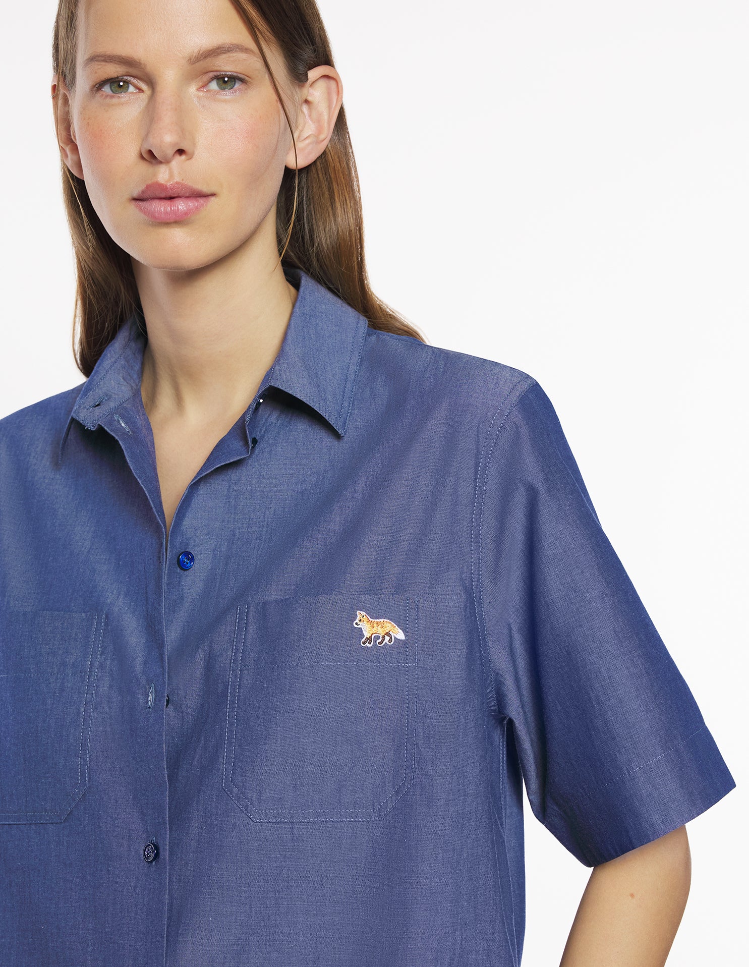 Double pocket shirt dress