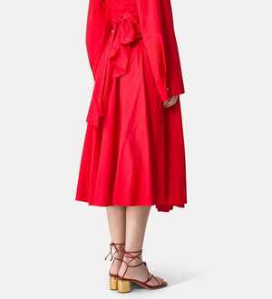 cotton popeline skirt, lacca