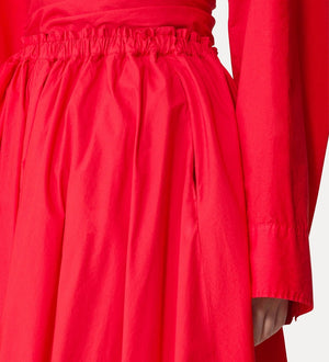 cotton popeline skirt, lacca