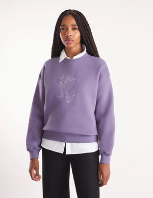 Woodland fox comfort sweatshirt, Aster