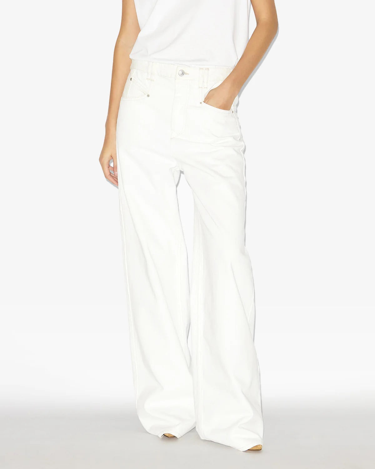 Lemony pants, white