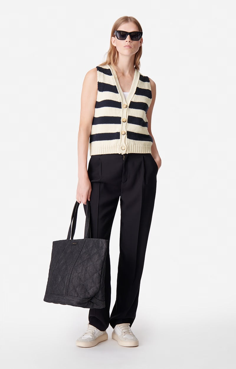 Dounya cardigan off white/navy