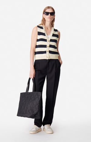 Dounya cardigan off white/navy