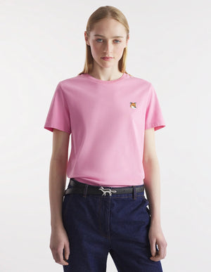 Fox head patch reg t-shirt, Fae Pink