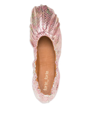ballerina shoes, cipria