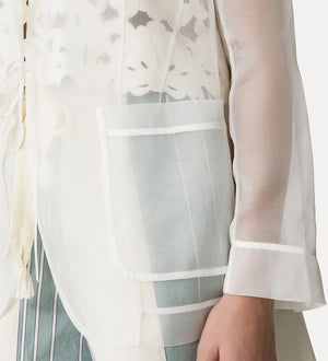 chic organza silk jacket