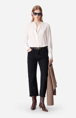 Biarritz straight jeans, black
