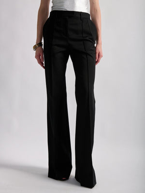 Black trousers cotton blend