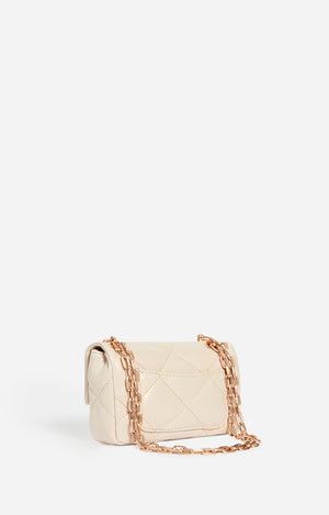 Nano Moon leather handbag, Sand