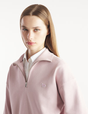 Baby fox half zip sweatshirt, Snapdragon