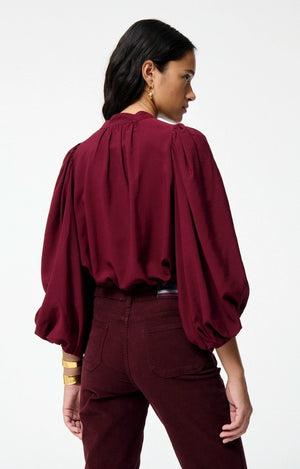 Bell blouse, Bordeaux