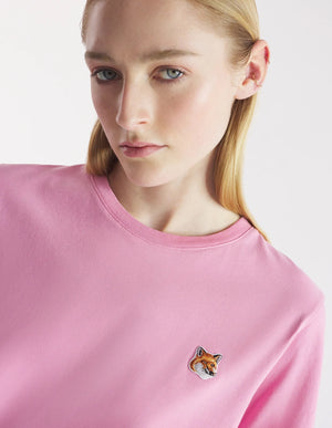 Fox head patch reg t-shirt, Fae Pink