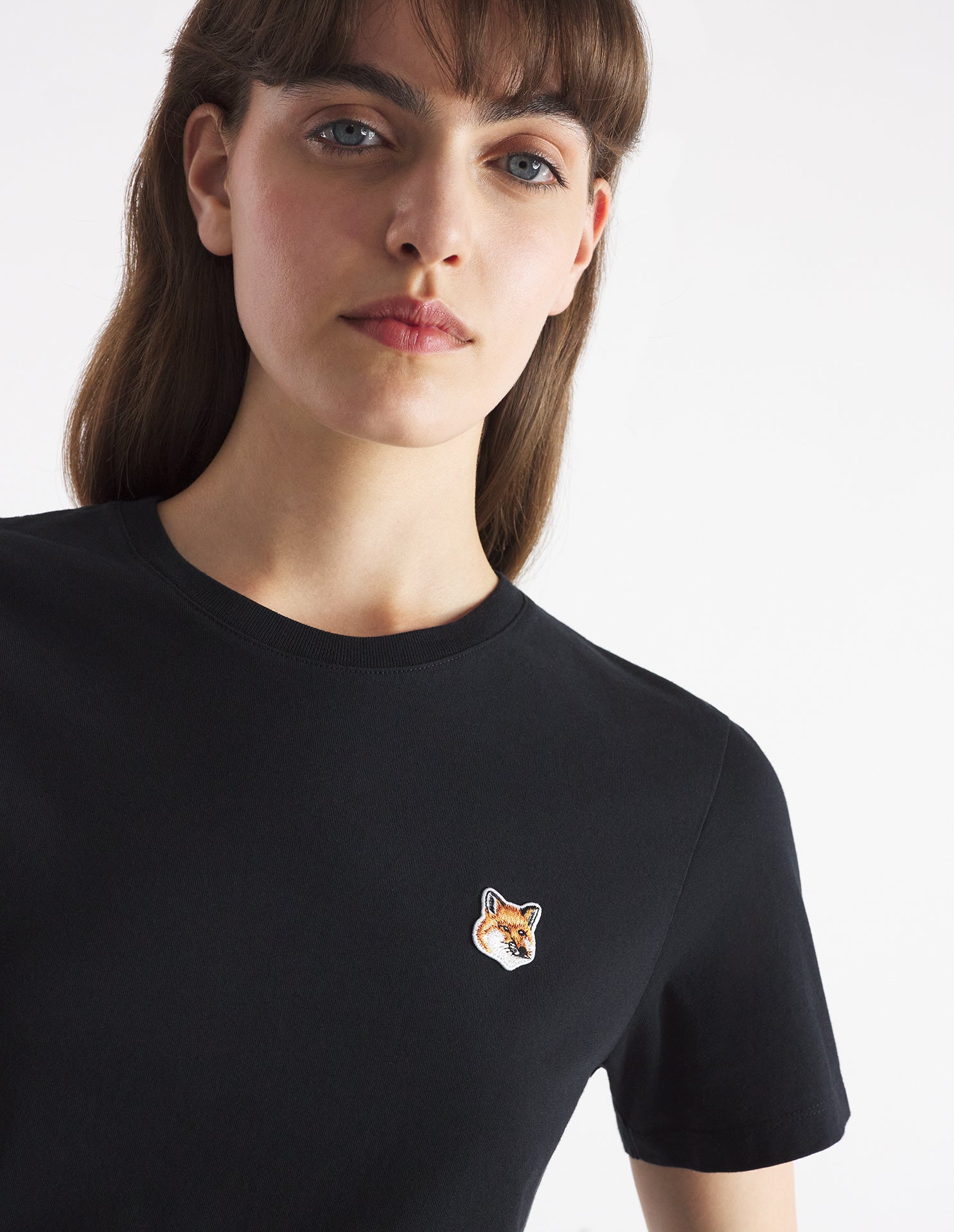 Fox head patch t-shirt, black