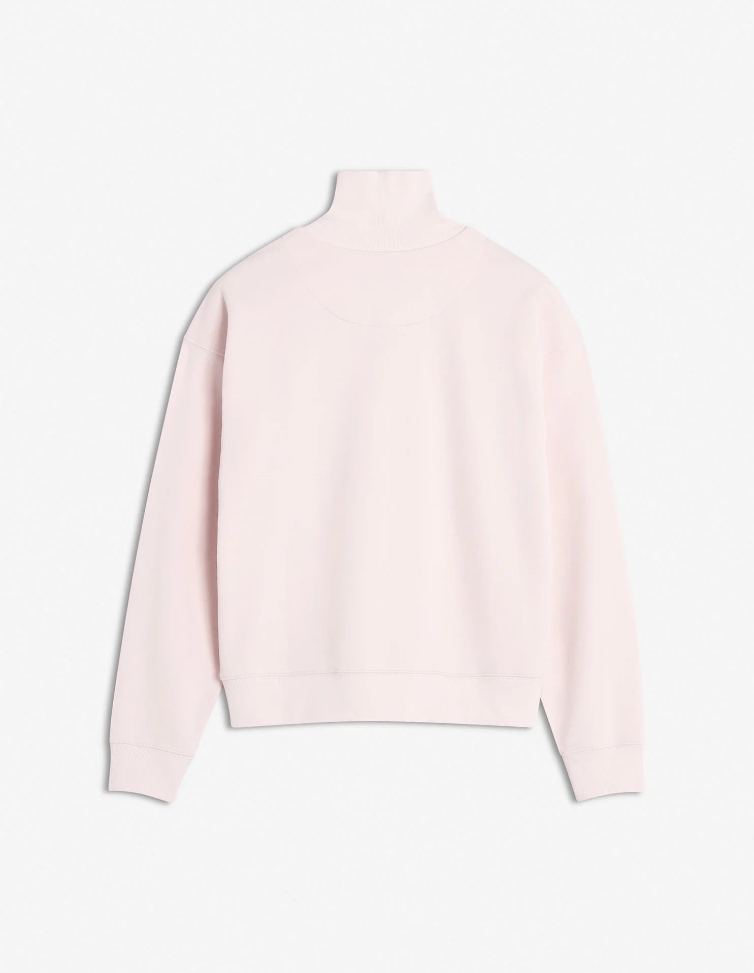 Baby fox patch half zip sweat, Rosewater