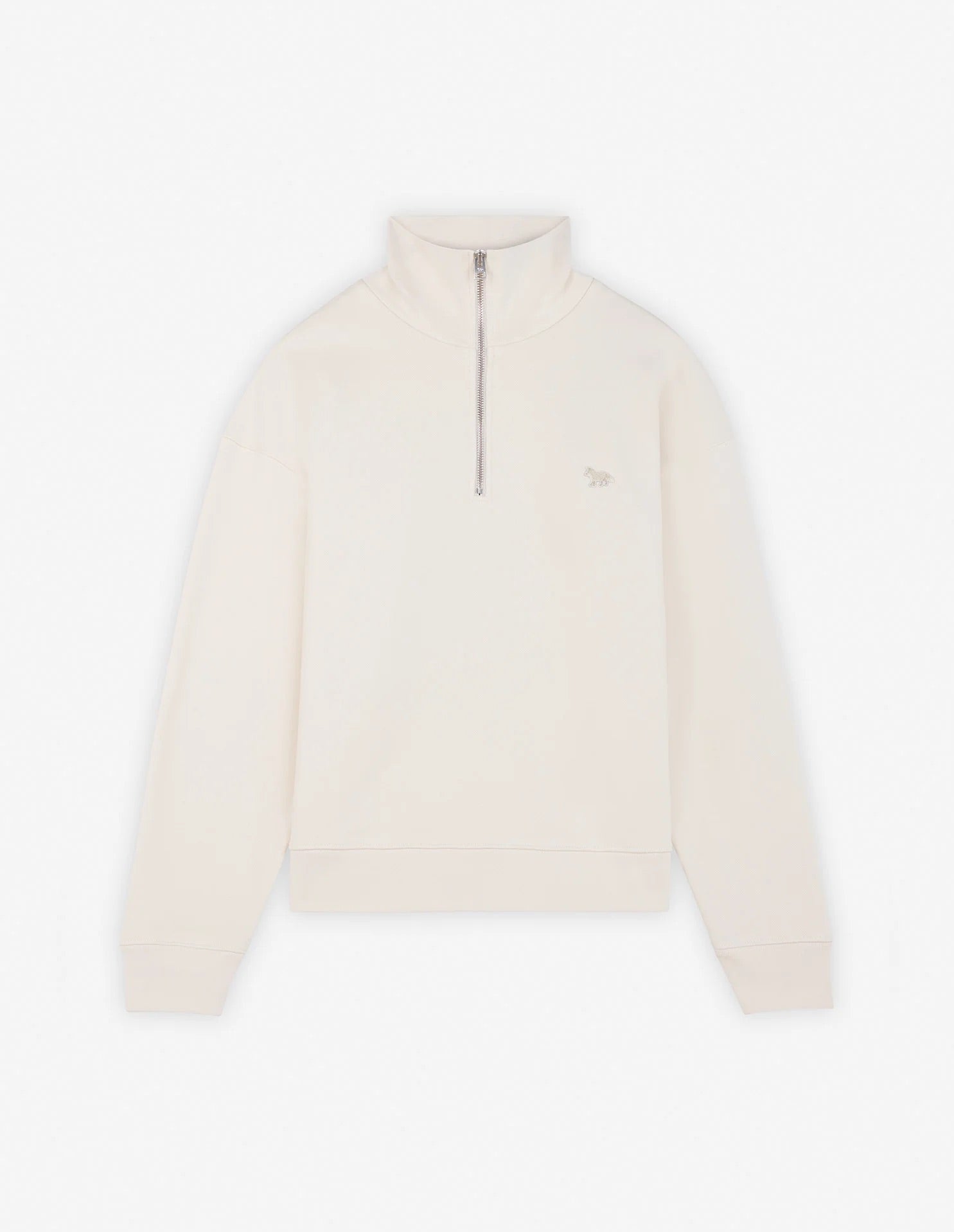 Baby fox half zip sweatshirt, Fresh cotton