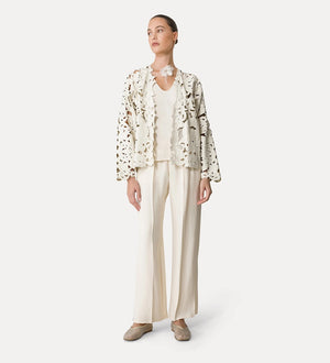 slub trousers, orchidea