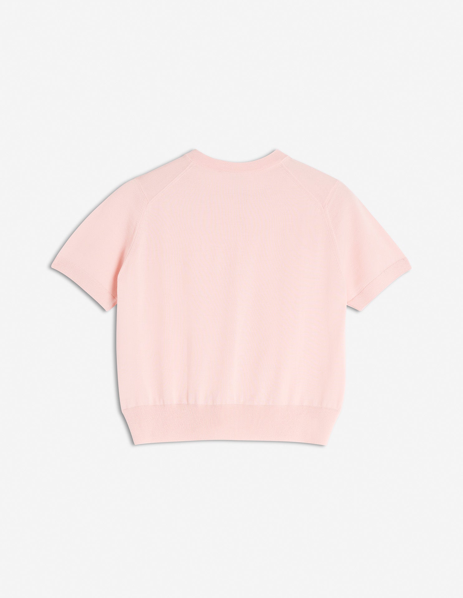 Baby fox regular cardigan, short sleeve, Rosewater