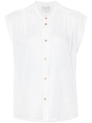 cotton silk top, 12111, white