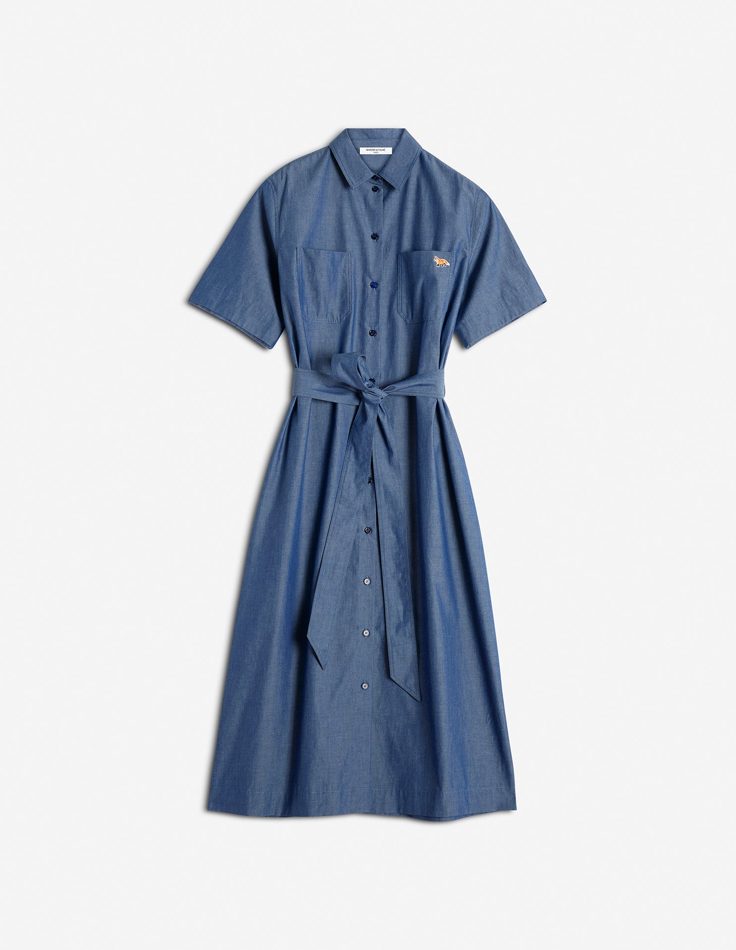Double pocket shirt dress