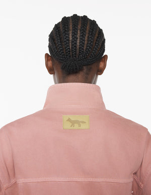 Cropped workwear jacket, Porcelaine pink