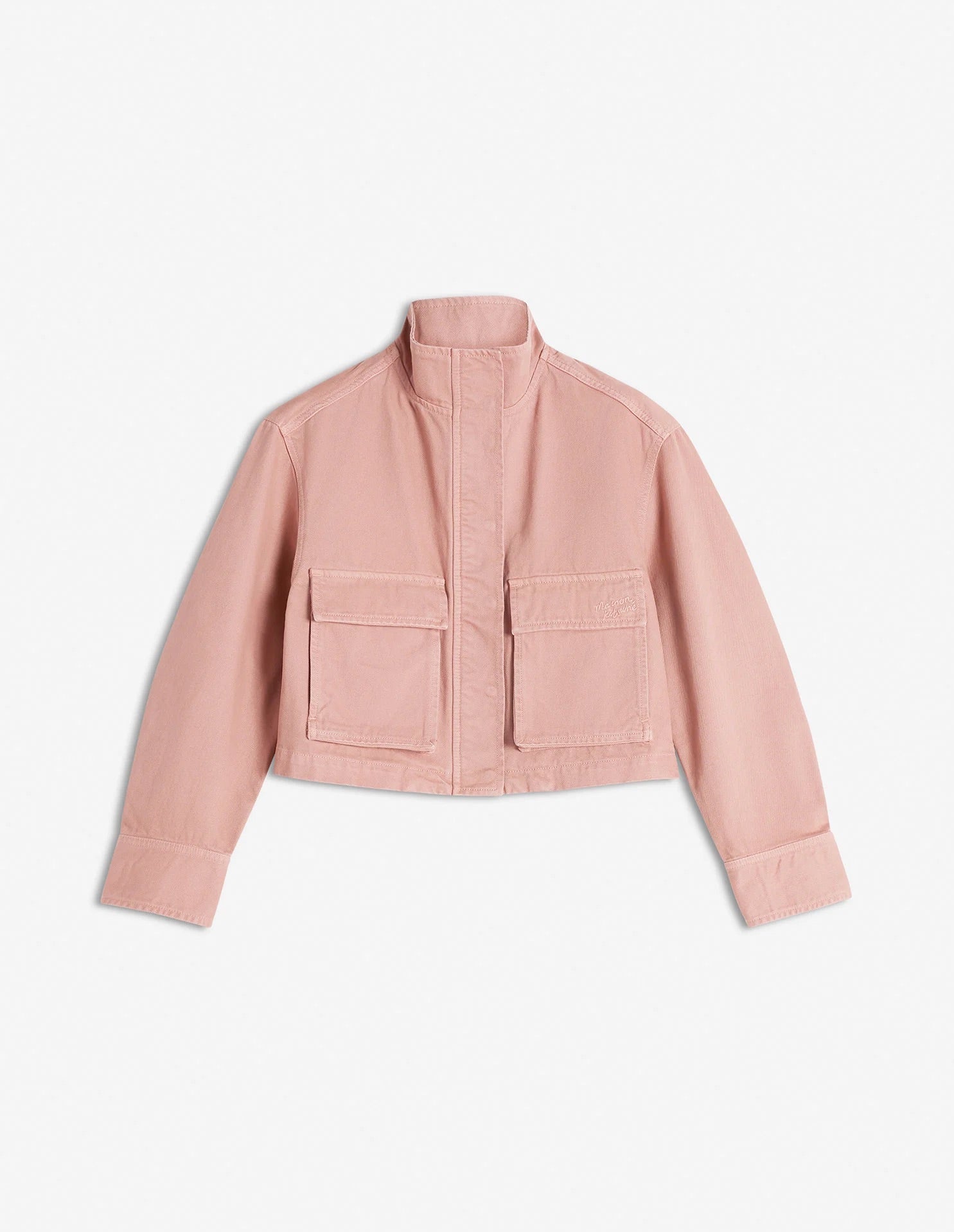 Cropped workwear jacket, Porcelaine pink