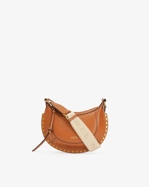 Mini Oskan Moon shoulder strap, cognac