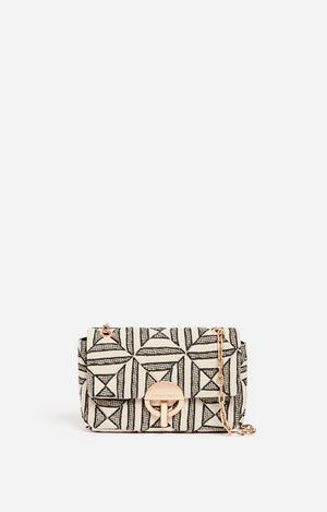 Moon handbag black/white