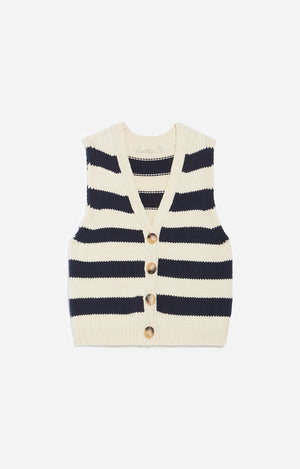 Dounya cardigan off white/navy