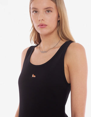 Baby fox ribbed tank dress