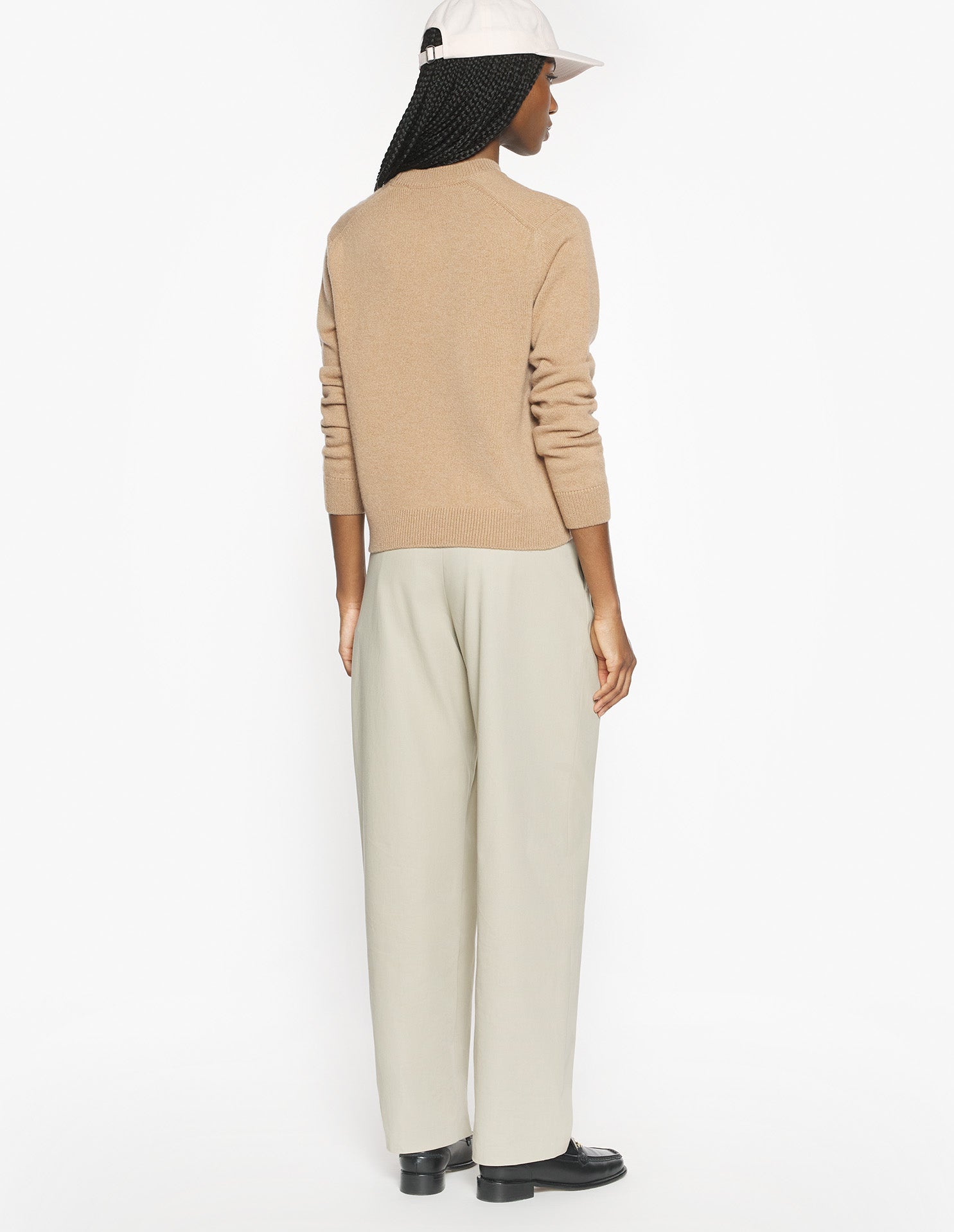 Baby Fox Lambswool Regular Jumper, Canvas Brown