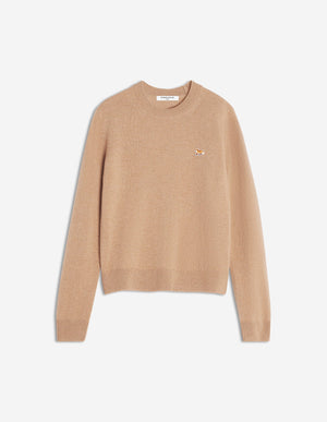 Baby Fox Lambswool Regular Jumper, Canvas Brown